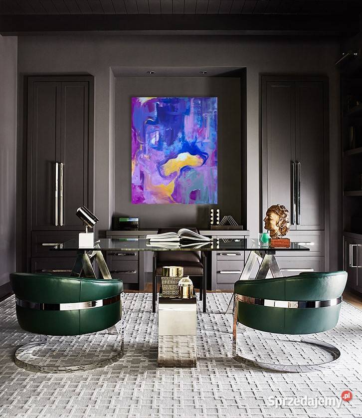 ABSTRAKCJA 2 obraz na płótnie 100x80 artystki A Katowice