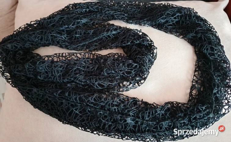 Szal damski czarny Dodatki Łódź sprzedam