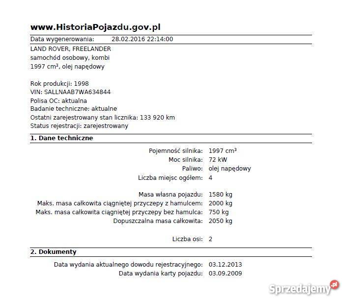 Land Rover Freelander Extremelander 4x4 off road napęd 4x4 Wolbrom