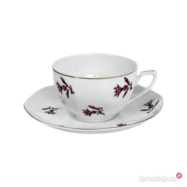 Filiżanka ze spodkiem Viktoria Czechosłowacja Warszawa