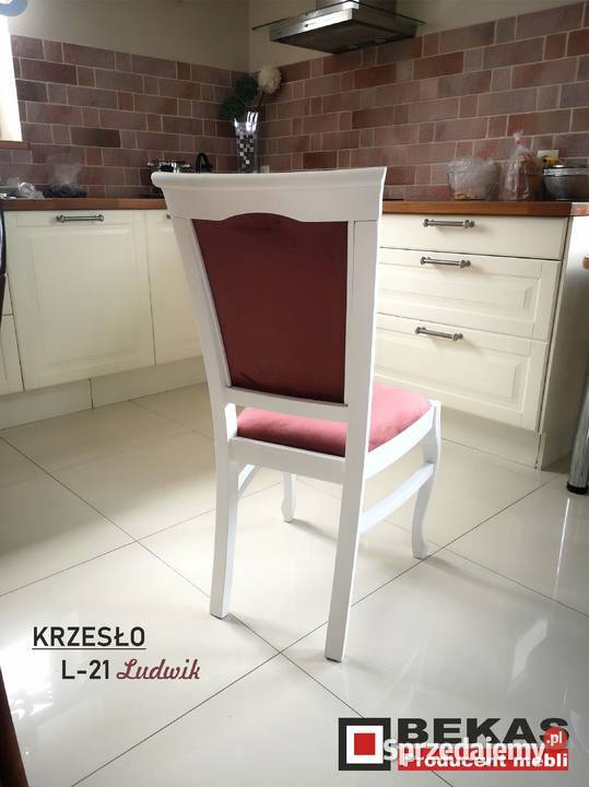Prowansalska Witryna 90 Ludwik Biała Lakierowana 40cm