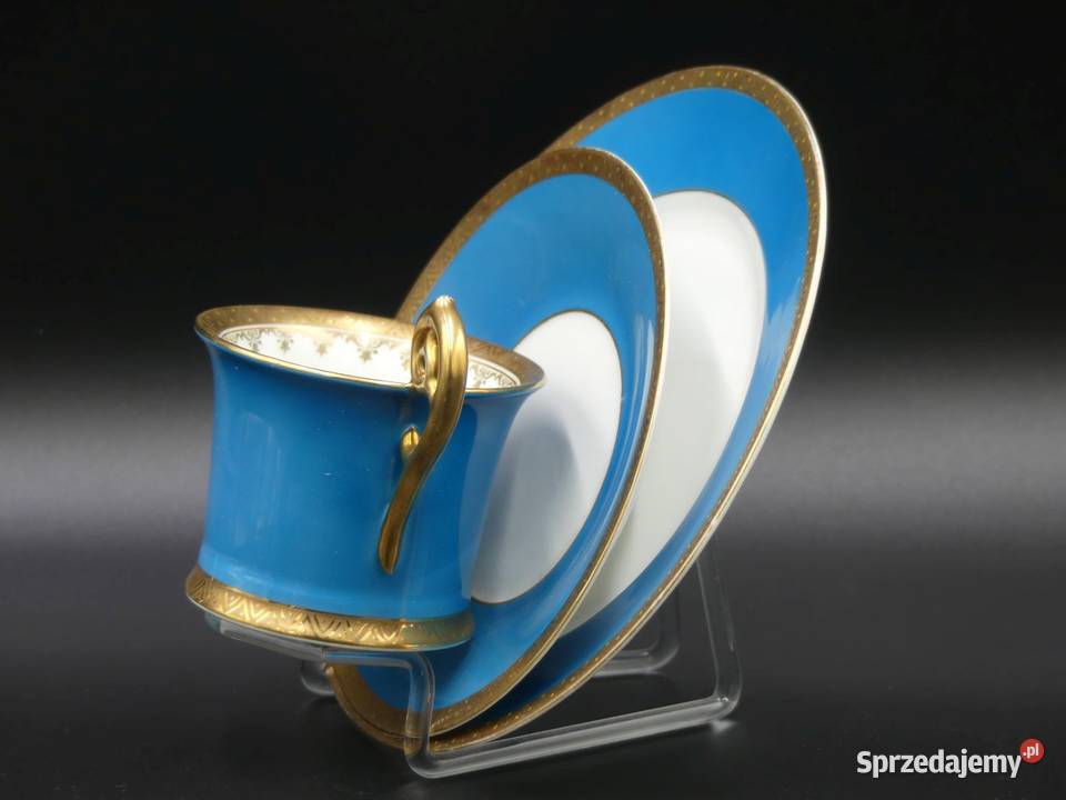 Zjawiskowe trio Miśnia Meissen Carl Teichert Poznań