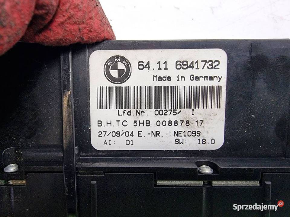 PANEL KLIMATYZACJI BMW E46 320 D 6941732 Lipno