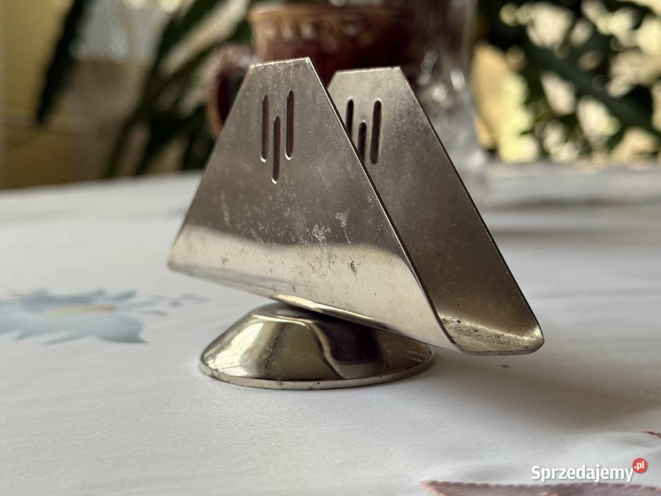 Serwetnik metalowy vintage Lublin