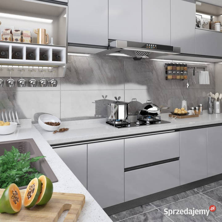 Okleina meblowa srebrna wysoki połysk 500x90 PVC sprzedam