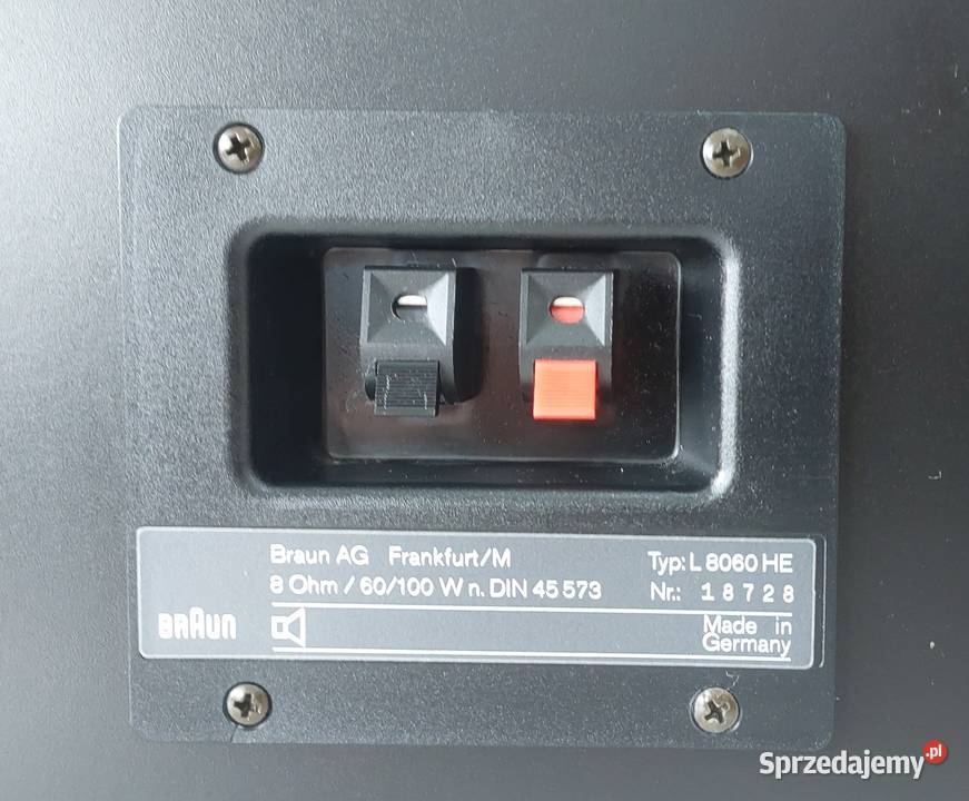 BRAUN L 8060 HE Rewelacyjne Kolumny Głośniki Starachowice