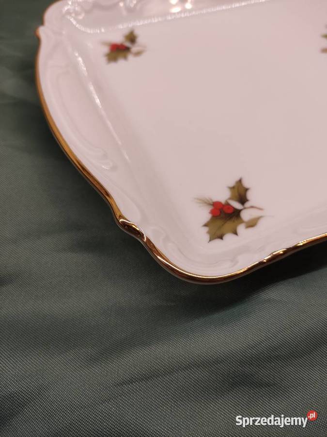 Talerz porcelanowy prostokątny Mitterteich biały Głuchołazy
