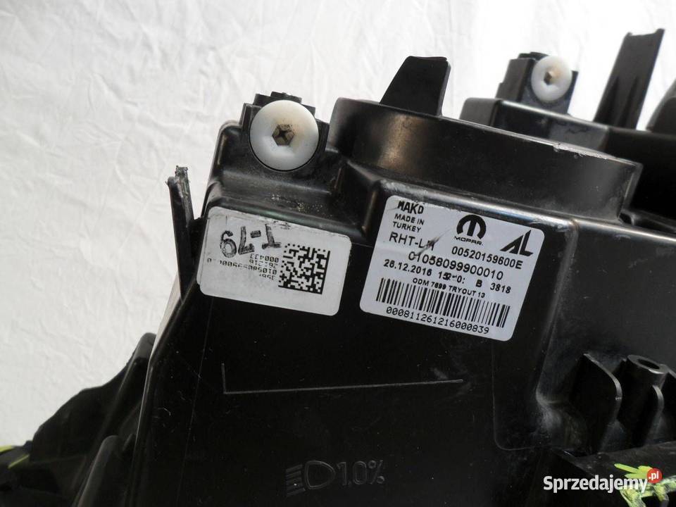 Reflektor Przód strona lewa Fiat Tipo B01720079 osobowe Lampy przednie Nowy Tomyśl