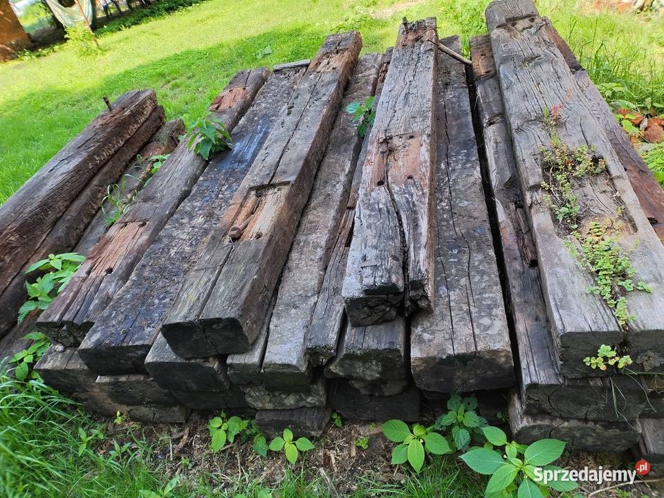 Belki dębowe podkłady kolejowe bele deski grube Gręboszów