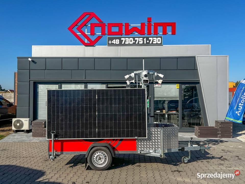 Przyczepa do monitoringu kontener kamery furgon pełny VAT Kotlin