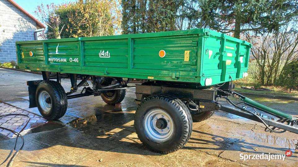 Przyczepa autsan d46 nieuszkodzony Przyczepy rolnicze Proszowice sprzedam