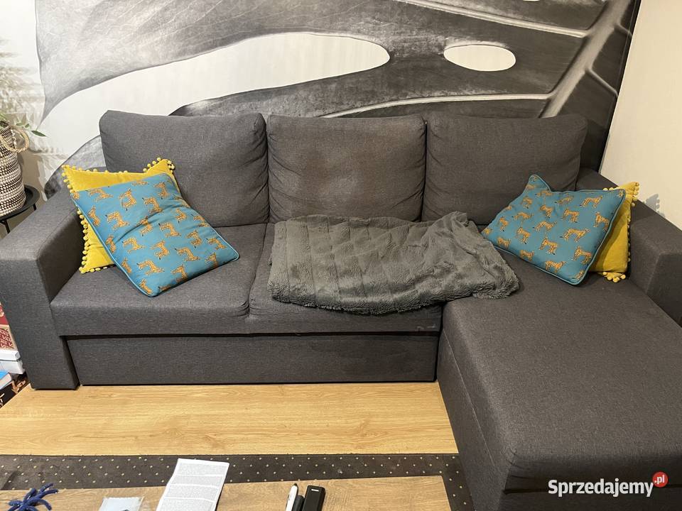 Narożnik Jysk z funkcją spania 70cm