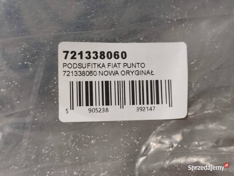 PODSUFITKA FIAT PUNTO I 19931999 721338060 osobowe Podsufitki