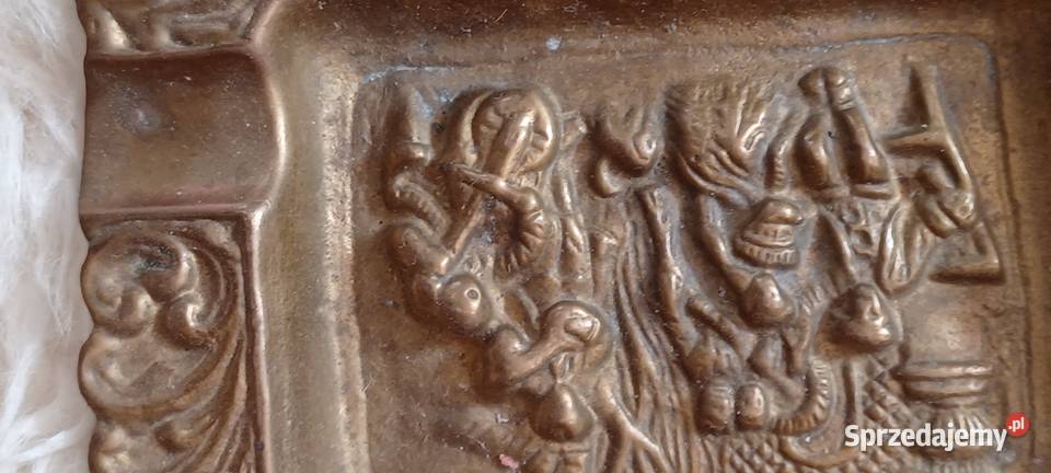 MOSIĘZNA PROSTOKATNA POPIELNICZKA Pozostałe Swarzędz