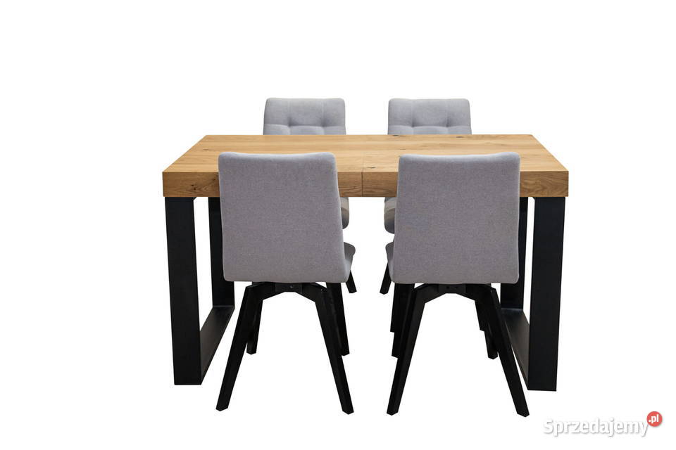 Stół Loftowy CASTEL 160x90 6 krzeseł Loftowych Kielce