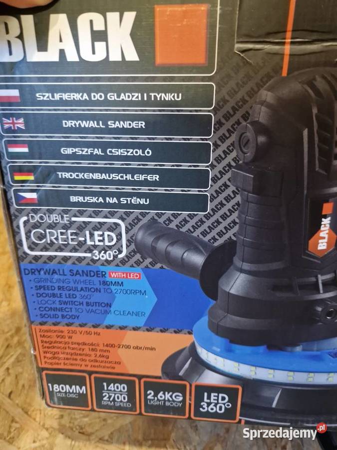 SZLIFIERKA do GIPSU GŁADZI TYNKÓW TYNKU 2xLED wielkopolskie Głogowa