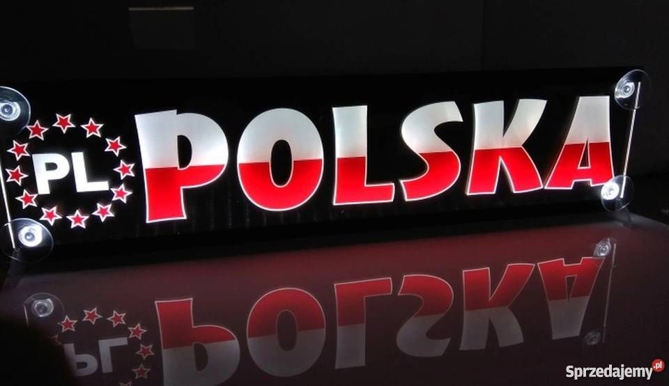 Tablica Imienna kolorowe podświetlane LED BUS Radostowo