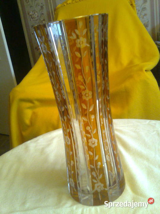 Wazon kryształowy Huta Szkła Julia Łódź