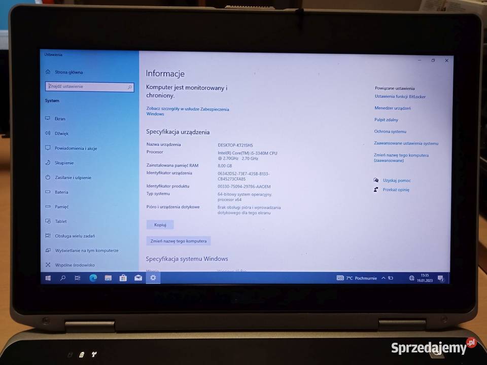 Dell E6430 i53340M 8GB Intel 240 GB SSD Win10