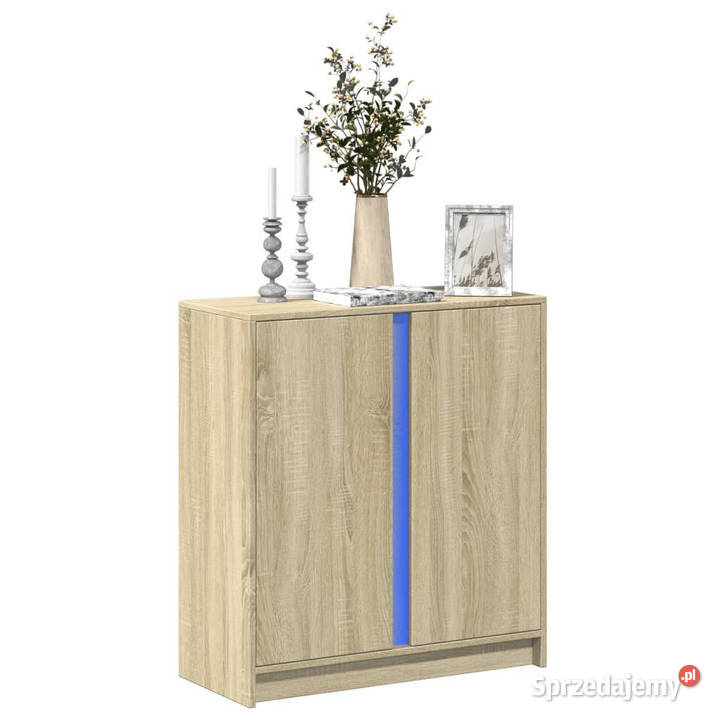 Szafka z LED dąb sonoma 77x34x85 materiał mazowieckie Warszawa