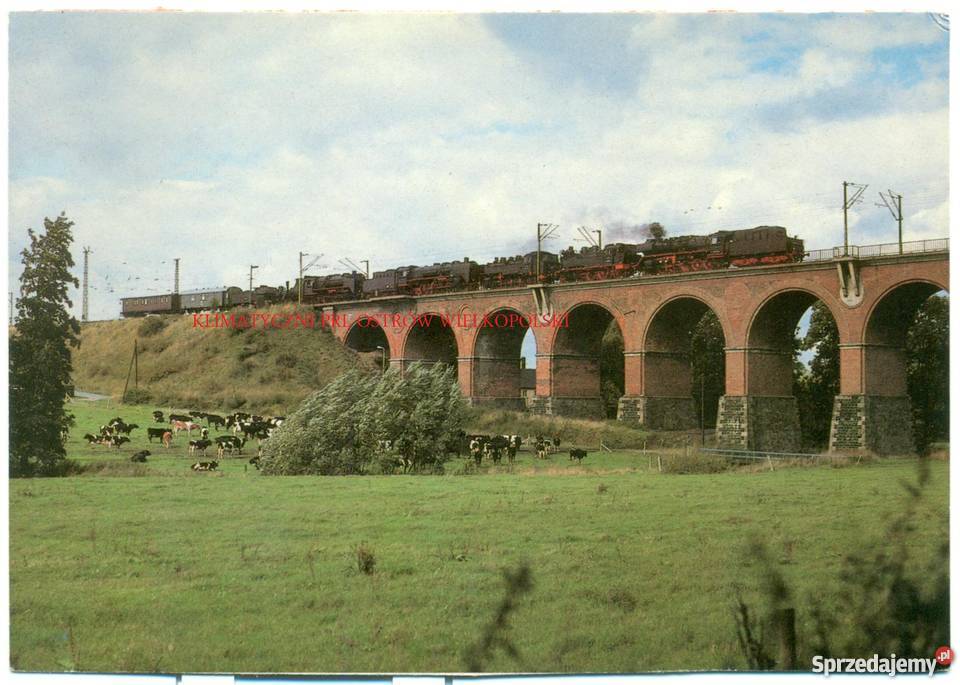 Stara pocztówka lokomotywa parowóz 11 Ostrów Wielkopolski