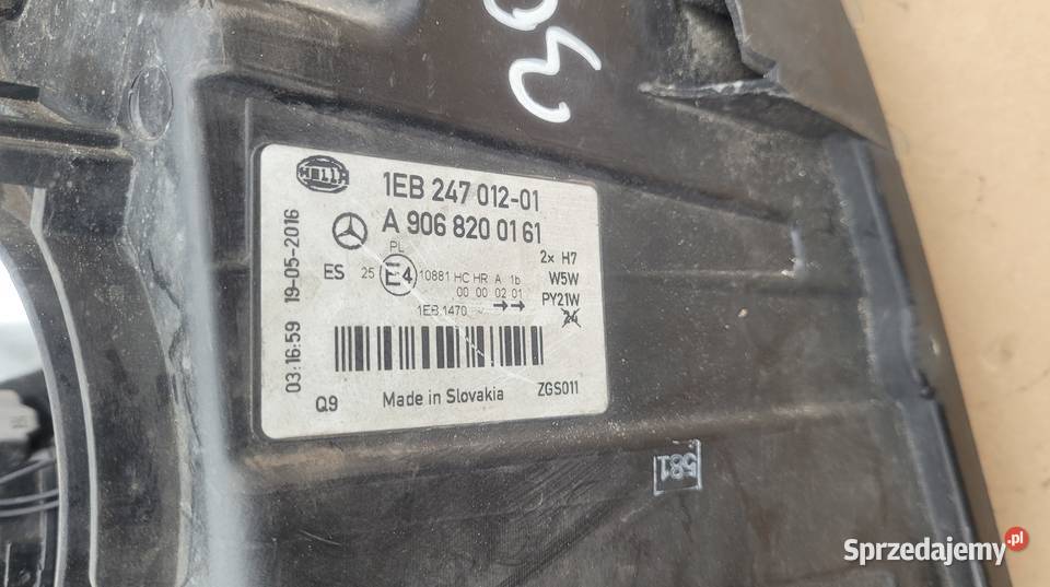 MERCEDES SPRINTER W906 LAMPA LEWA REFLEKTOR LEWY Ruda Śląska