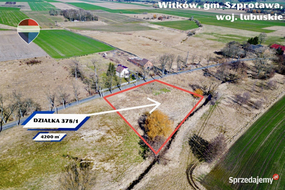 Na sprzedaż działka budowlana 4200 m Witków sprzedam