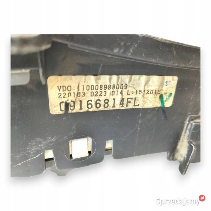 LICZNIK ZEGARY 09166814 FL Opel Corsa C 10 12V Chełm