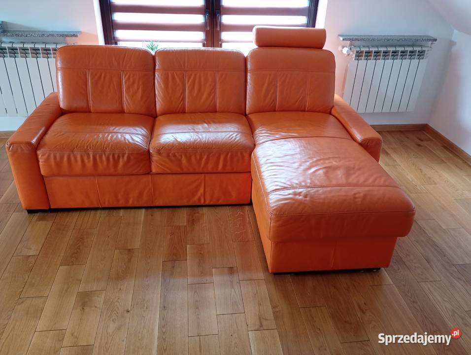 Pomarańczowy narożnik Helvetia Furniture śląskie