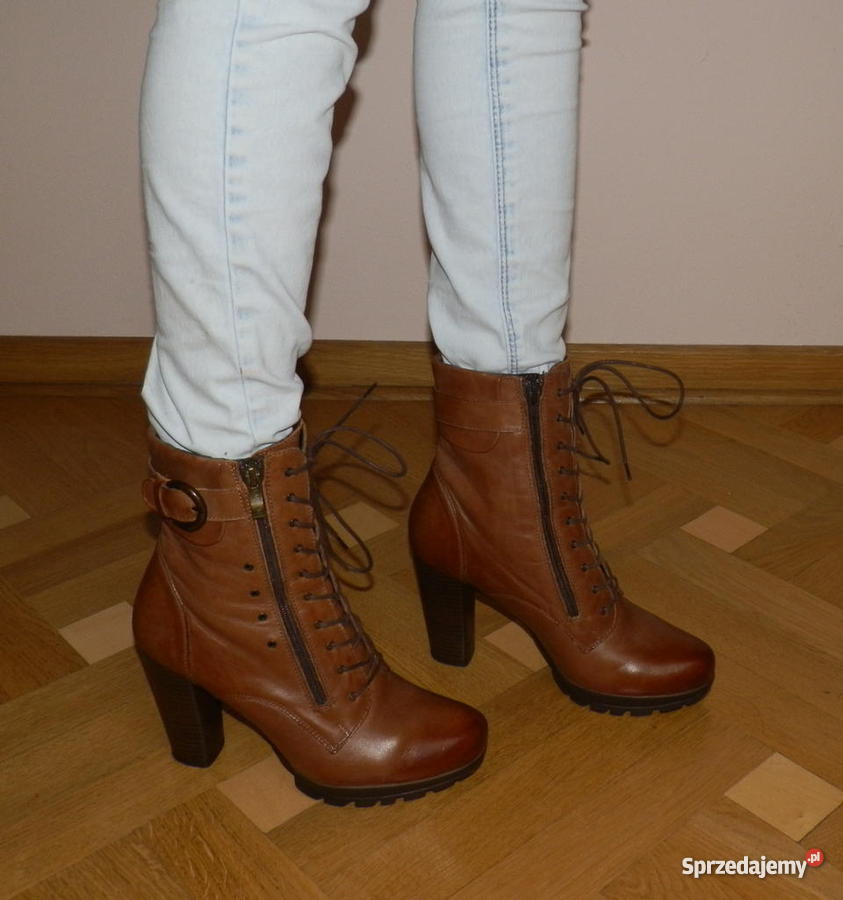 skórzane botki Lasocki 38 Zamość