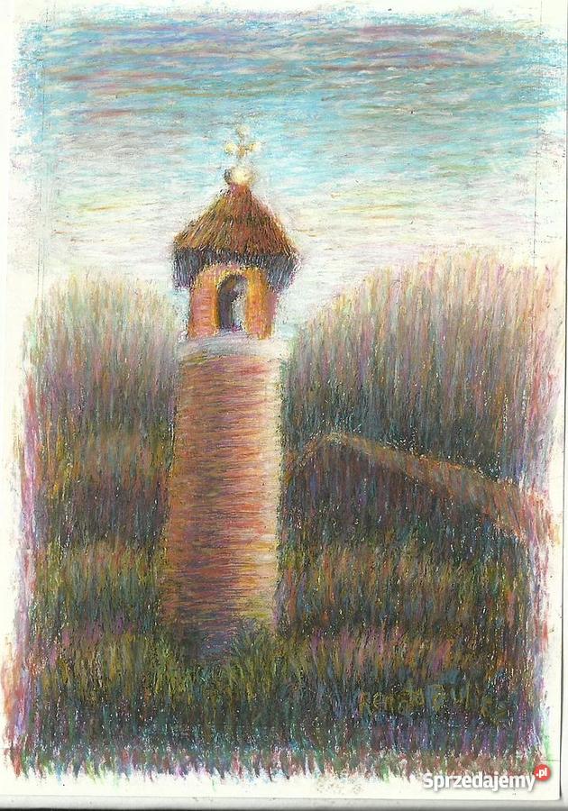 Park Pałacem Wilanowskim pastel aut Renata Bulic Malarstwo Warszawa sprzedam