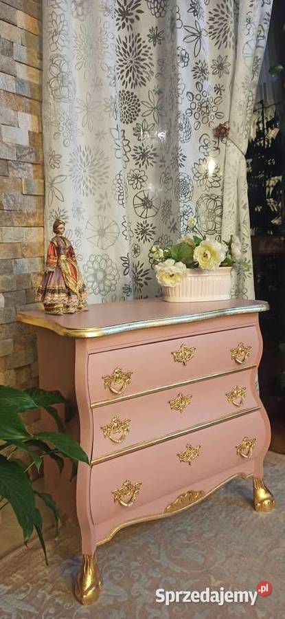 Śliczna stylizowana komoda Vintage Ludwik Tarnów