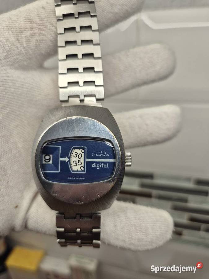 Zegarek Ruhla Digital gazomierz DDR Chorzów