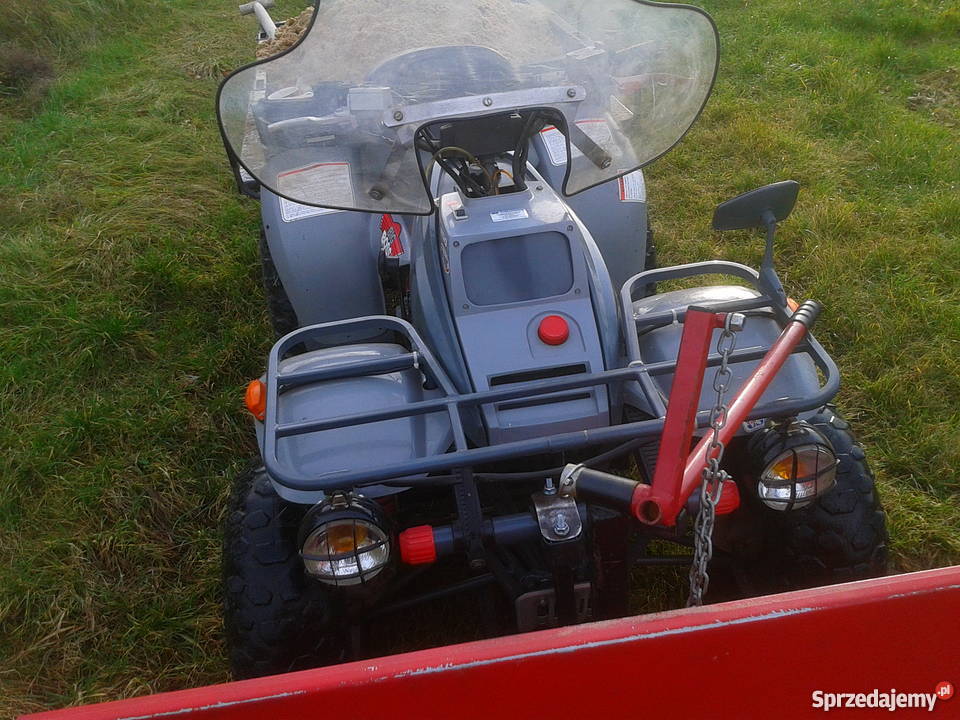 quad Polaris Big Boss 250 4x6 z pługiem śnieżnym Pozostałe Łaziska