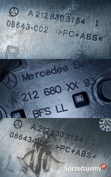 MERCEDES W 212 EKLASA LIFT DEKOR LISTWA KONSOLI osobowe Pleszew