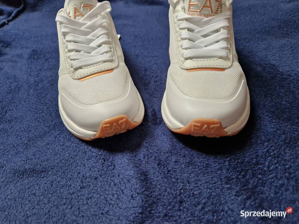 Nowe białe buty sportowe damskie sneakersy EA7 tkanina Obuwie sportowe Bibice