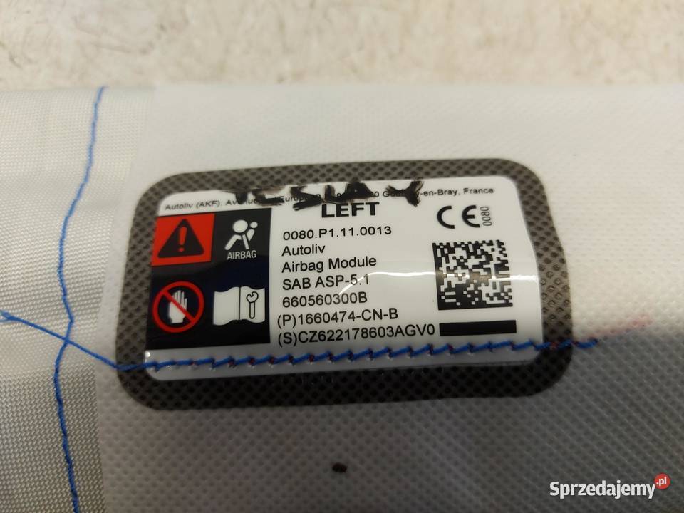 TESLA MODEL Y 2022r PODUSZKA FOTELA sprzedam