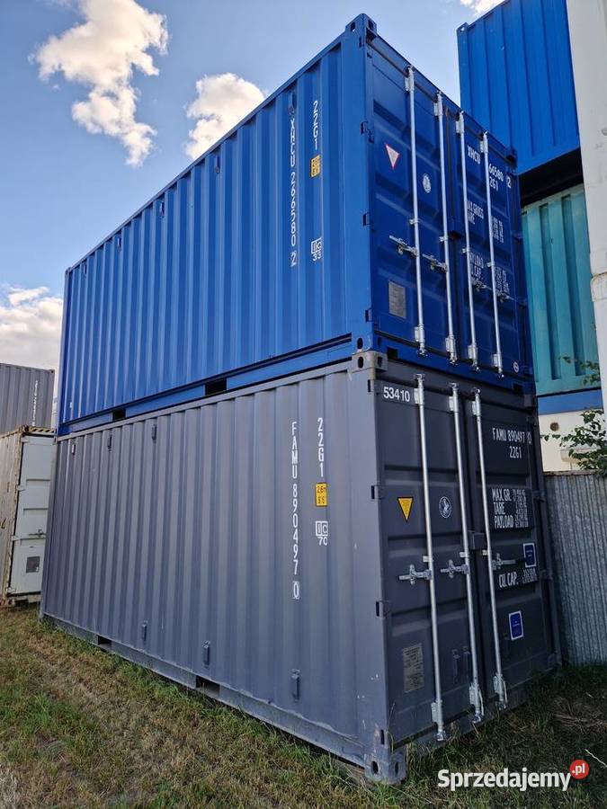 Kontener Morski 20 DW OW kolor szary Ral7035 mazowieckie Somianka-Parcele