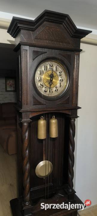 Piękny wielki zegar stojący w stylu gdańskim Kwaczała sprzedam