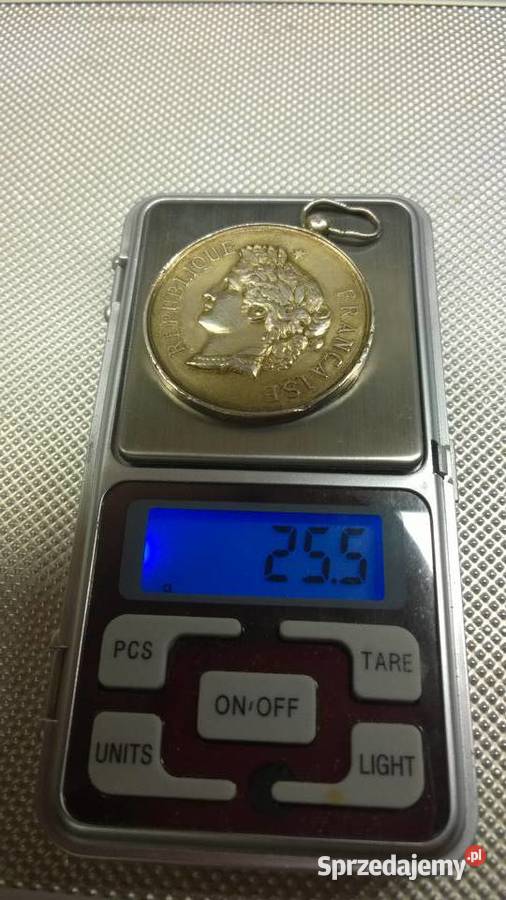 medal REPUBLIQUE FRANCAISE 1887r Warszawa