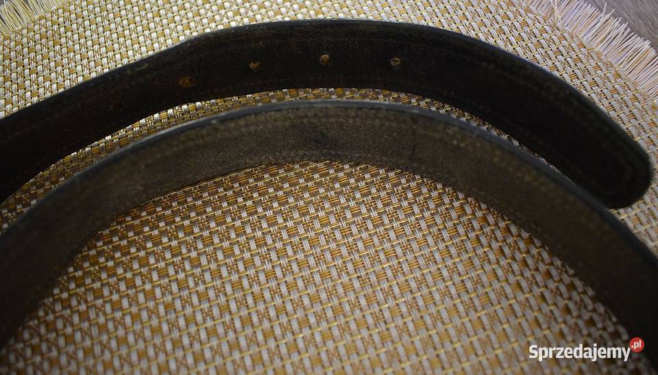 Solidny i mocny pas skórzany z lat 80 tych kujawsko-pomorskie Chełmno