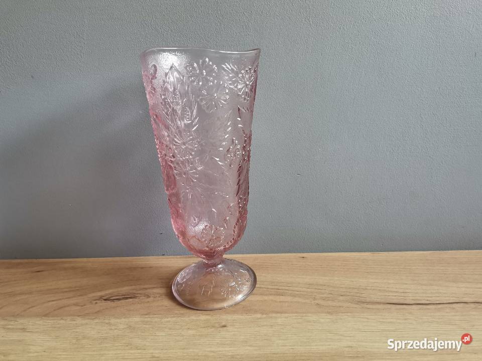 Stary wazon Strawberry Poziomki szkło Ząbkowice Siemianowice Śląskie