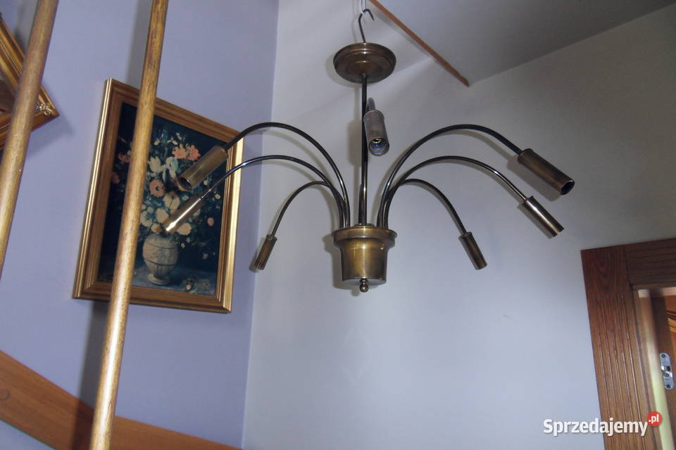 LAMPA SUFITOWA MOSIĘŻNA Lampy wiszące śląskie sprzedam