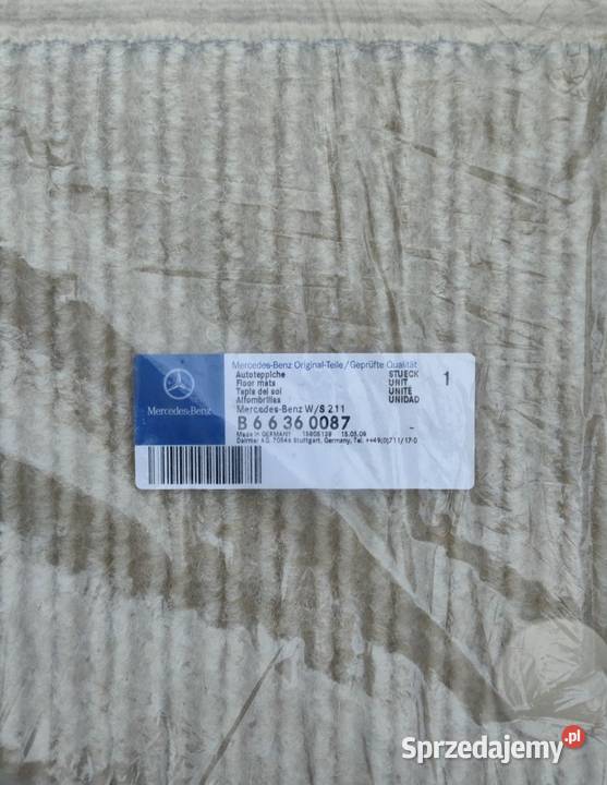 Oryginalne dywaniki rypsowe Mercedes W211 S211 Dywaniki
