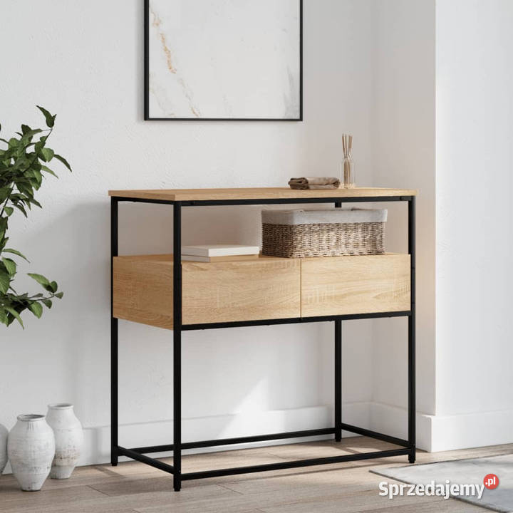 Stolik konsolowy dąb sonoma 75x40x75 WM834156 sprzedam