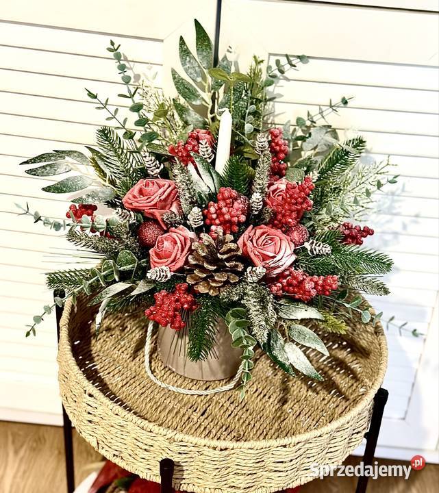 Stroik Boże Narodzenie Premium flower box piękny Przysucha