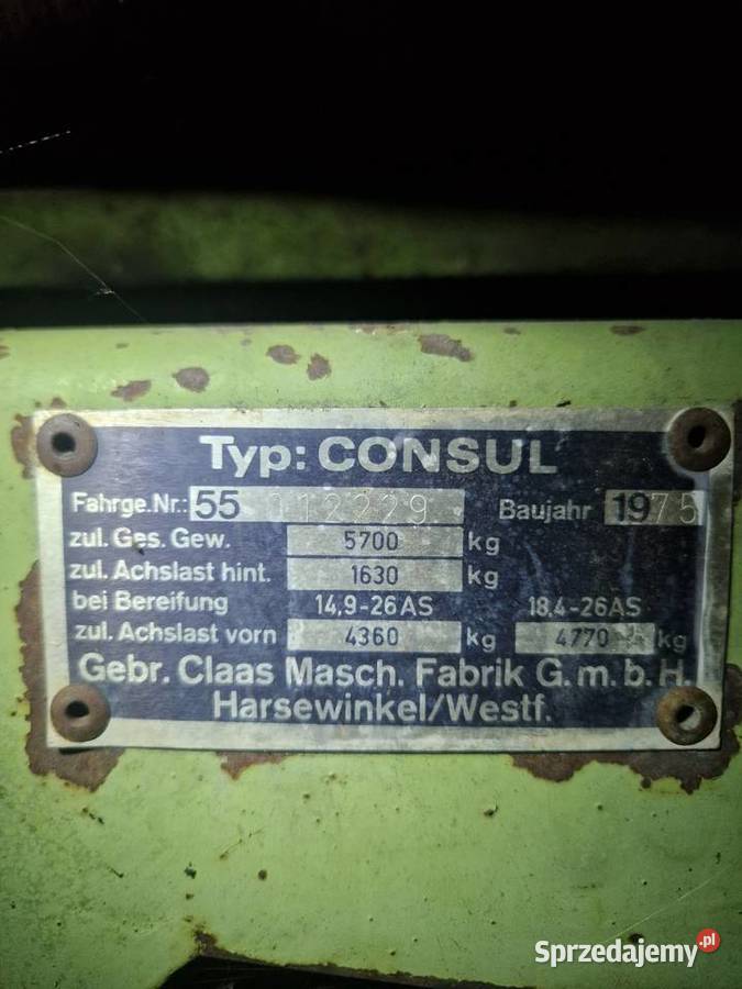 Kombajn Claas Consul Zbożowe Telatyn