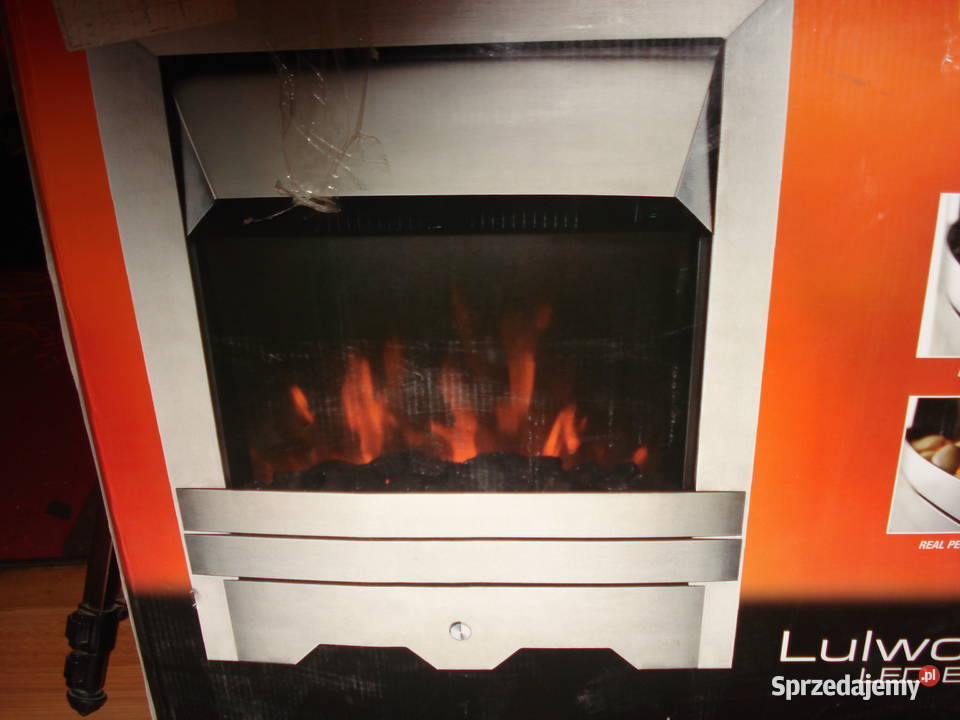 wkład kominkowy elektryczny LED świeci i grzeje