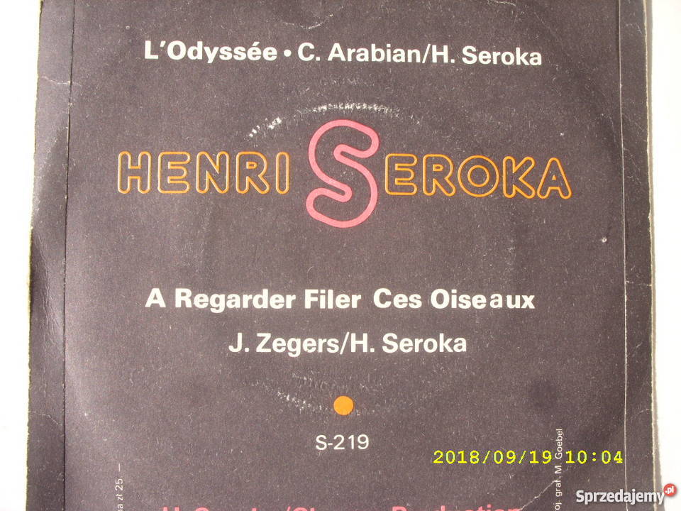 HENRI SEROKA LODYSSEE singiel winyl Wołów