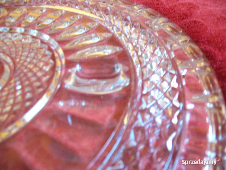 Patera taca na ciasto z kryształu ołowiowego 30 Siedlce